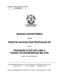 E-Book Hanjar Praktik Antena Dan Propagasi Prodi Telkommil