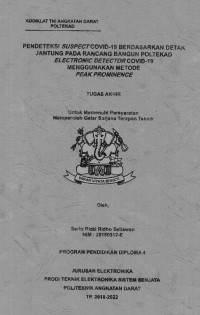 Pendeteksi Suspect Covid-19 Berdasarkan Detak Jantung Pada Rancang Bangun Poltekad Electronic Detector Covid-19 Menggunakan Metode Peak Prominence