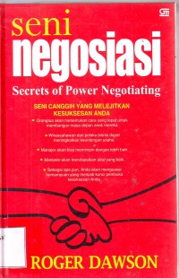 Seni Negosiasi: Secrets of Power Negotiating