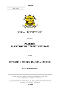 Image of E-Book Hanjar Praktik Elektronika Dan Telekomunikasi Prodi Telkommil
