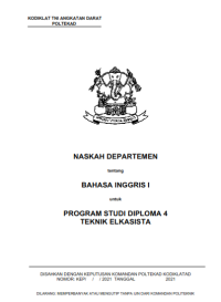Image of E-Book Hanjar Bahasa Inggris 1 Prodi Elkasista