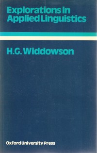 Image of Exploration in Applied linguistics 1