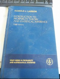 Image of Introduction to probability theory and ststistical inference