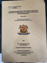 Image of Implementasi Sensor MPU 6050 Sebagai Pendeteksi Pergerakan Tanah pada Alat Landslide Monitoring System Berbasis IoT
