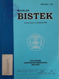 Image of Majalah Bistek Volume 8 Nomor 12, Desember 2000