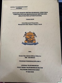 Image of Rancang Bangun Sistem Keamanan Login pada Pemetaan Situasi Menggunakan Metode MFA (Multi-Factor Authentication)