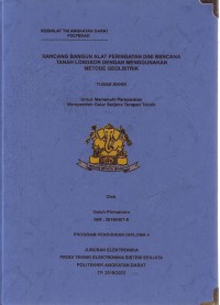 Image of Rancang Bangun Alat Peringatan Dini Bencana Tanah Longsor Dengan Menggunakan Metode Geolistrik