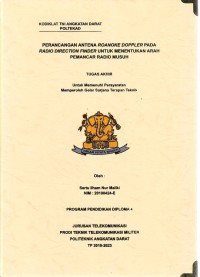 Image of Perancangan Antena Roanoke Doppler Pada Radio Direction Finder Untuk Menentukan Arah Pemancar Radio Musuh