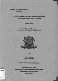 Image of Rancang Bangun Konstruksi Automatic Chain Tensioner Tank Leopard
