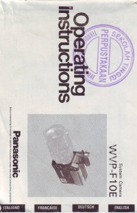 Image of Operating Instructions-System Camera WVP-F10E