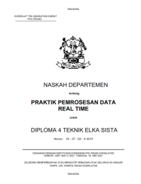 Image of E-Book Hanjar Praktik Pemrosesan Data Real Time Prodi Elkasista