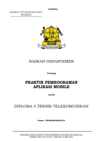 Image of E-Book Hanjar Praktik Pemrograman Aplikasi Mobile Prodi Telkommil