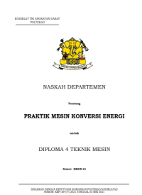 Image of E-Book Hanjar Praktik Mesin Konversi Energi Prodi Otoranpur