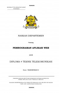 Image of E-Book Hanjar Pemrograman Aplikasi Web Prodi Telkomil