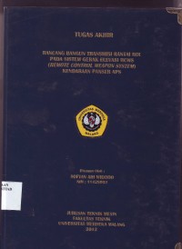 Analisis sistem komunikasi data video bagian pemancar pada rancang bangun rotasi wing untuk pengintaian daerah operasi