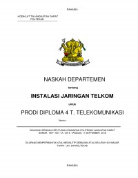 Hanjar Instalasi Jaringan Telekomunikasi Prodi Telkommil
