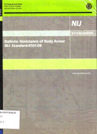 Ballistic Resistance of Body Armor NIJ Standard-0101.06