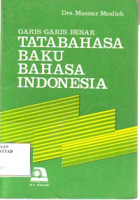 Garis-garis besar tata bahasa baku bahasa Indonesia