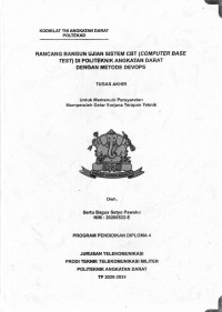 Image of Rancang Bangun Ujian Sistem CBT (Computer Base Test) Di Politeknik Angkatan Darat Dengan Metode Devops