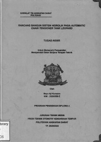 Image of Rancang Bangun Sistem Hidrolik Pada Automatic Chain Tensioner Tank Leopard