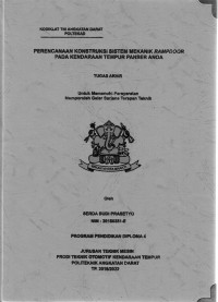 Perencanaan Konstruksi Sistem Mekanik Ramp Door Pada Kendaraan Tempur Panser Anoa