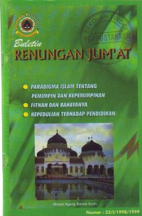 Buletin Renungan Jum`at No.33