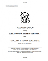 Image of E-Book Hanjar Elektronika Sistem Senjata Prodi Elkasista