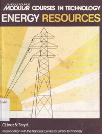 Schools Council-Modular Courses In technology-Energy Resources