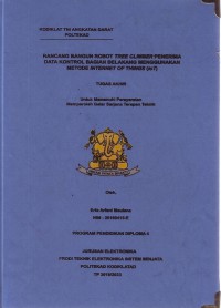 Rancang Bangun Robot Tree Climber Penerima Data Kontrol Bagian Belakang Menggunakan Metode Internet Of Things