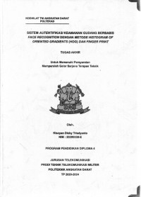 Sistem Autentifikasi Keamanan Gudang Berbasis Face Recognition Dengan Metode Histogram Of Oriented Gradients (HOG)