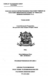 Image of Rancang Bangun Sistem Penggerak Pada Robot Tempur CIA Versi N2MR3 Menggunakan Internet Of Things (IOT) Berbasis Raspberry PI 4.0