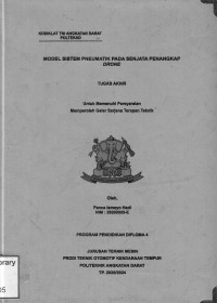 Model Sistem Pneumatik Pada Senjata Penangkap Drone