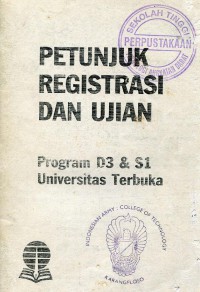 Image of Petunjuk Registrasi dan Ujian-Program D3 & S1 Universitas Terbuka