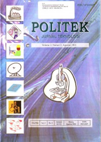 Politek Jurnal Teknologi Agustus 2004