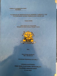 Image of Filterasi Air Menggunakan Sensor Turbidity TDS PH dan Suhu untuk Pembacaan Kadar Air