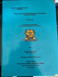 Image of Perencanaan Sistem Kemudi pada Kendaraan Listrik Poltekad