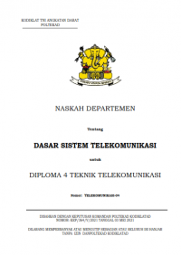 Hanjar Dasar Sistem Telkom Jurusan Telekomunikasi