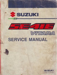 Suzuki - SE416 Vitara: Service Manual