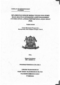 Implementasi Sensor Warna TCS3200 Pada Rompi Miles (Multiple Integrated Laser Engagement System) Untuk Latihan Pertempuran Jarak Dekat (PJD)