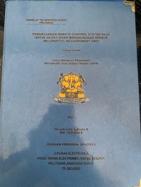 Image of Perancangan Remote Control System pada Drone E6-Sky Rider menggunakan Sensor IMU (Inertial Measurement Unit)