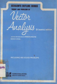Theory and Problems of Vector Analysis SI (metric) edition