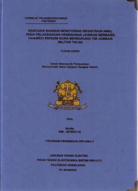 Rancang Bangun Monitoring Registrasi Awal Pada Pelaksanaan Kesegaran Jasmani Berbasis NodeMCU ESP 8266 Mendukung Tim Jasmani Militer TNI AD